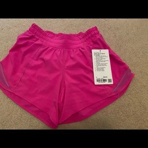Lululemon POW pink hotty hot shorts size 4/xs